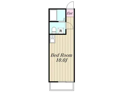 ビューティフル・デイズ小山(ワンルーム/1階)の間取り写真