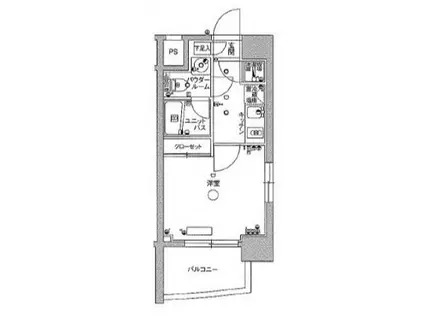 スカイコート池袋西壱番館(1K/8階)の間取り写真