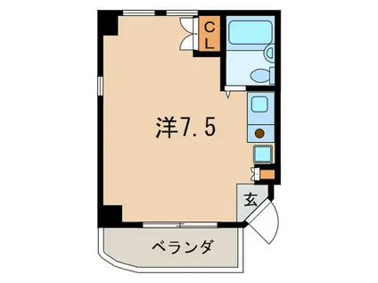 ソートー東灘(ワンルーム/2階)の間取り写真