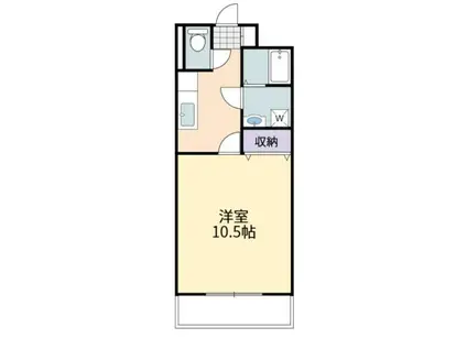 メープルマンション(1K/1階)の間取り写真