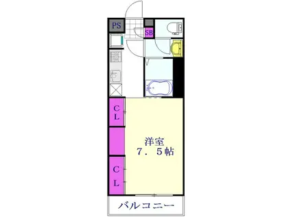 リブリ・Y&S(1K/2階)の間取り写真