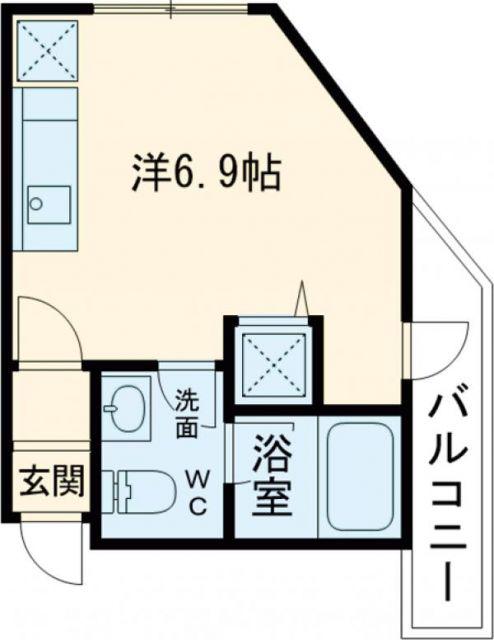 LISソフィア大東(ワンルーム/2階)の間取り写真