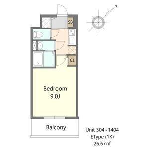S-RESIDENCE堺ALTKLAS(1K/11階)の間取り写真