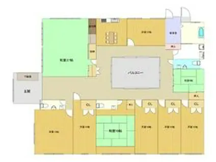 パレス東江(9LDK/2階)の間取り写真