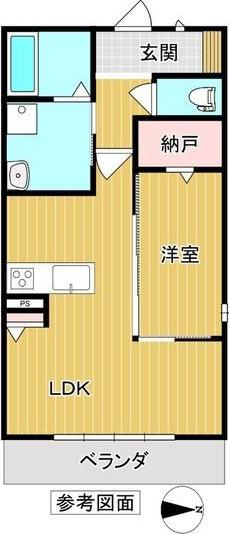 KILELE(1LDK/3階)の間取り写真