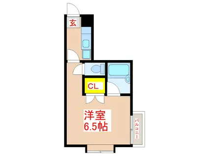 マルシェール気象台(1K/3階)の間取り写真