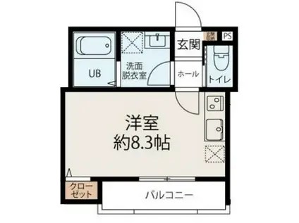 CONNECT PARK 東本町(1DK/2階)の間取り写真
