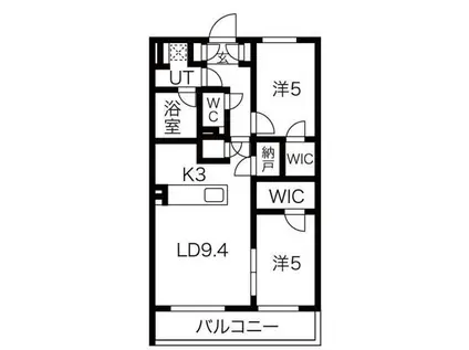 テラス上石神井ウエスト(2LDK/2階)の間取り写真