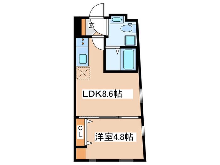 レピュア北池袋駅前レジデンス(1LDK/3階)の間取り写真
