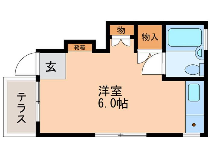 メゾンKII(ワンルーム/1階)の間取り写真