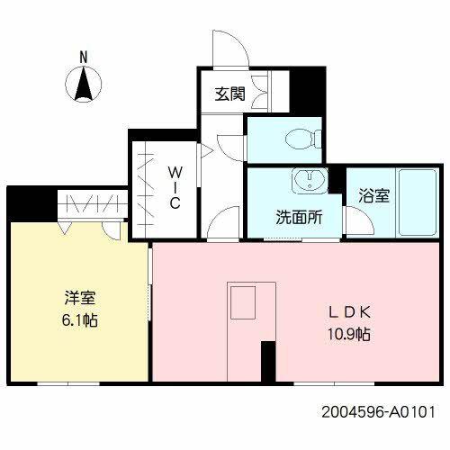 シャーメゾン 日向(1LDK/1階)の間取り写真