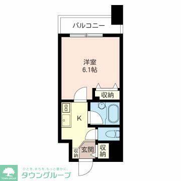 LASANTE板橋本町(1K/3階)の間取り写真