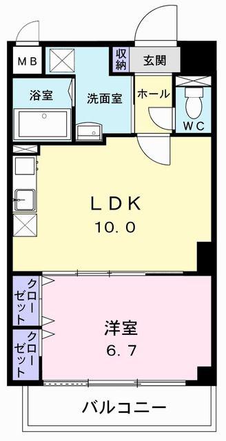 プレ・アビタシオン春日部III(1LDK/6階)の間取り写真