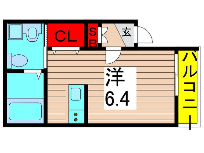 REVEUR HANAHATA(ワンルーム/3階)の間取り写真