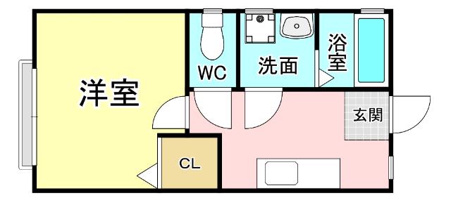FS STYLE(1K/1階)の間取り写真