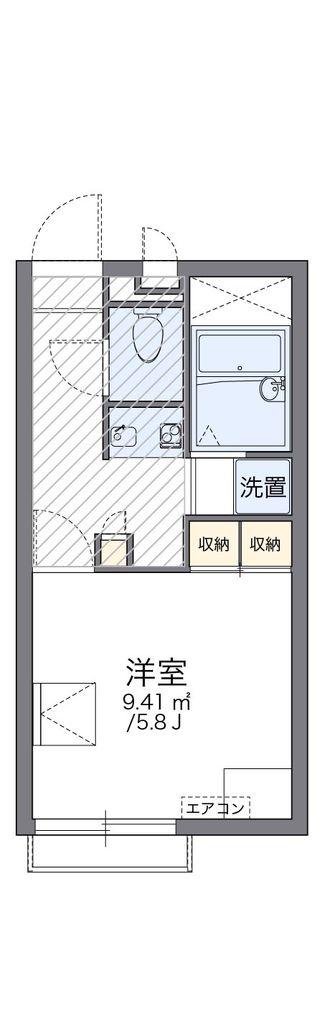 レオパレスBBさがみ(1K/2階)の間取り写真
