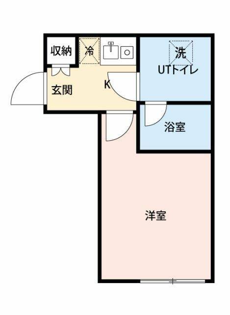 マイナビSTAYトワイライトヒルズ日暮里(1K/2階)の間取り写真