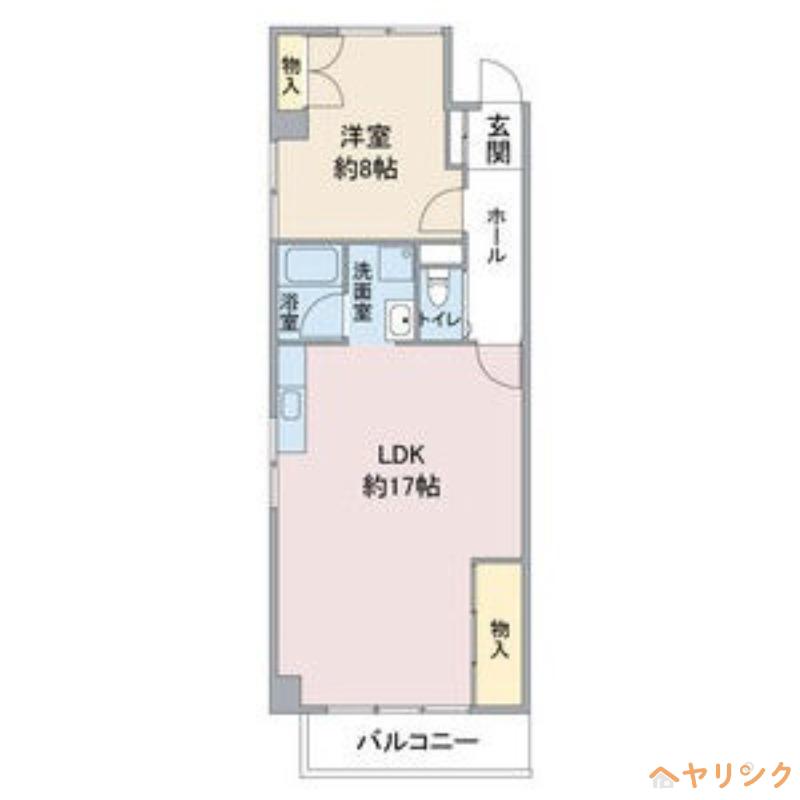 ファミリーハイツ柴田(1LDK/5階)の間取り写真