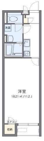 クレイノリアン(1K/1階)の間取り写真