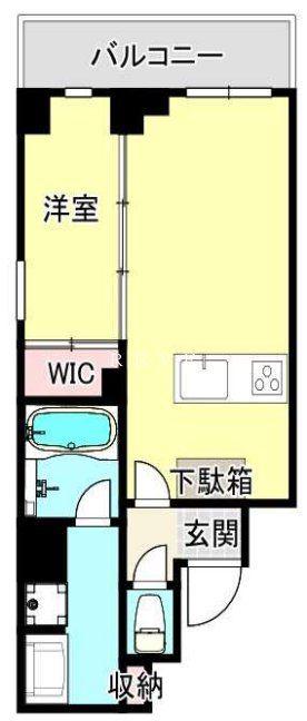 ルジェンテ早稲田(1LDK/6階)の間取り写真