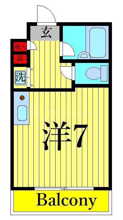 ジャネットビル(ワンルーム/8階)の間取り写真