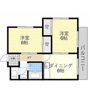 トッププラザ(2DK/5階)の間取り写真