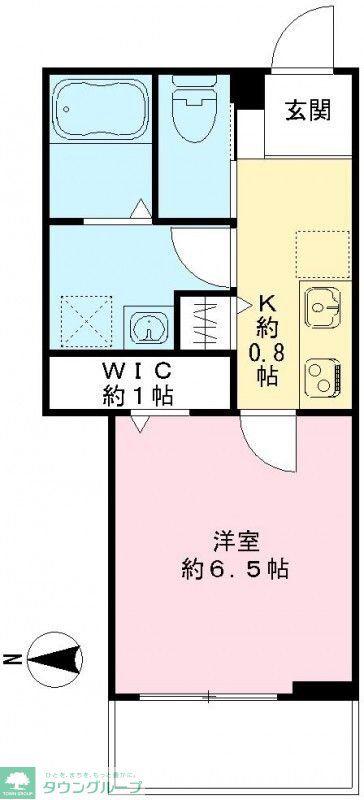 ルナリア大森町(1K/2階)の間取り写真