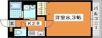 セリーンアイハウス(1K/1階)の間取り写真