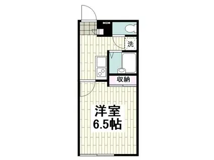 レオパレスコーポエバラ(1K/2階)の間取り写真