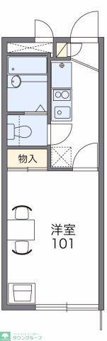 レオパレス市沢(1K/2階)の間取り写真