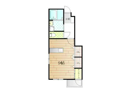 小桜荘(1K/1階)の間取り写真