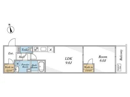 リブリ・GRANDE VII(1LDK/3階)の間取り写真
