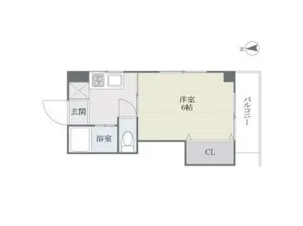 メゾン・ド・大濠(1K/4階)の間取り写真