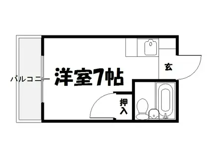 レスポアールオオニシ(ワンルーム/3階)の間取り写真