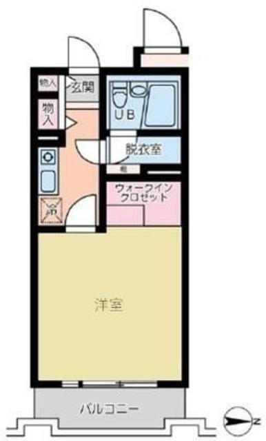 エスポワール橋本(ワンルーム/1階)の間取り写真