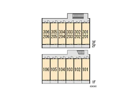 レオパレススカイ(1K/1階)の間取り写真
