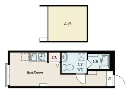 SUN LAGOON今宿町(ワンルーム/2階)の間取り写真