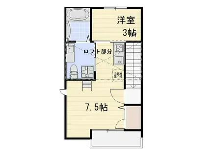 ブリッサ町田(1SLK/2階)の間取り写真