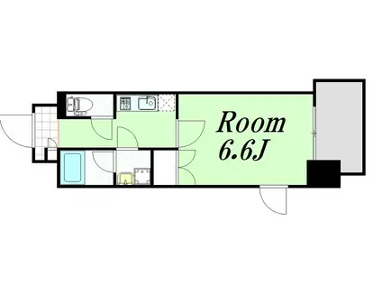 MONOLITH モノリス(1K/8階)の間取り写真