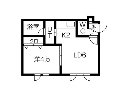 リッチタウン栄通壱番館(1LDK/3階)の間取り写真