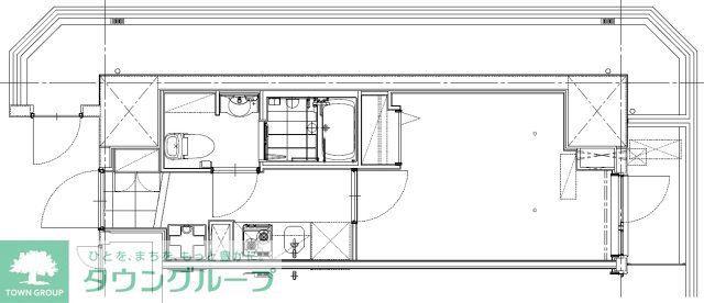 GENOVIA草加(1K/5階)の間取り写真
