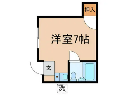 リンナン目白ガーデン(ワンルーム/1階)の間取り写真