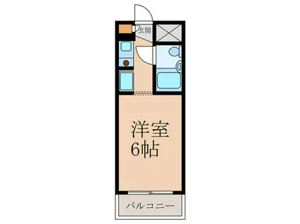 エムズフォレスト(ワンルーム/1階)の間取り写真