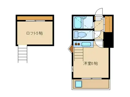 エトワール77(ワンルーム/2階)の間取り写真