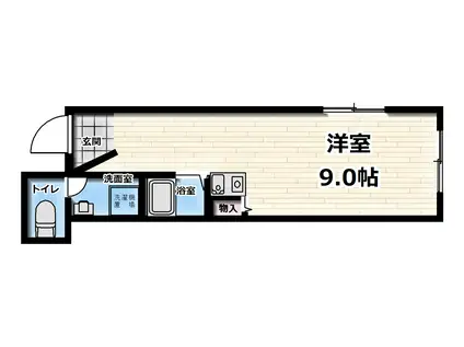 オークヒルズ(ワンルーム/5階)の間取り写真