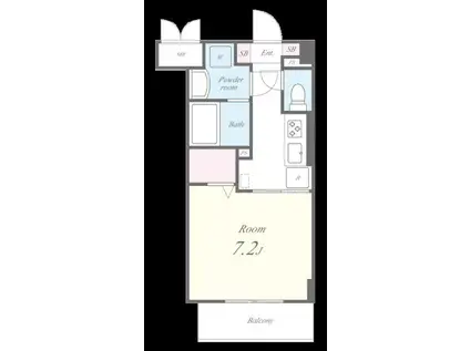 コンフォース堀切(1K/3階)の間取り写真