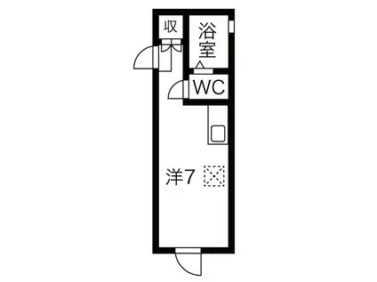 GRACE中台(ワンルーム/3階)の間取り写真