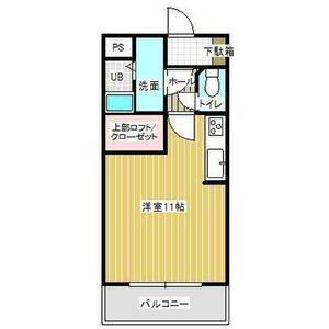 スターブルJPMC(ワンルーム/2階)の間取り写真