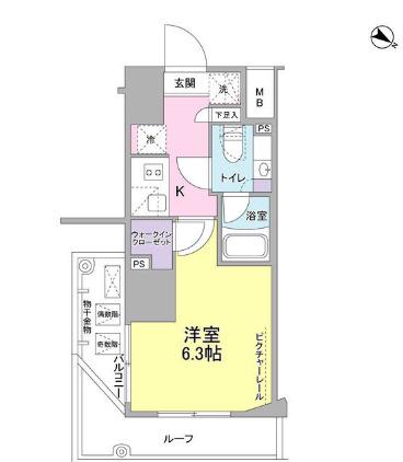 SIL西五反田(1K/10階)の間取り写真