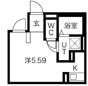 BUZZ西台I(ワンルーム/1階)の間取り写真